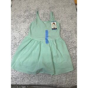 Spalding Womens Mint Green Active Tennis Dress with Built-in Shorts Large NWT